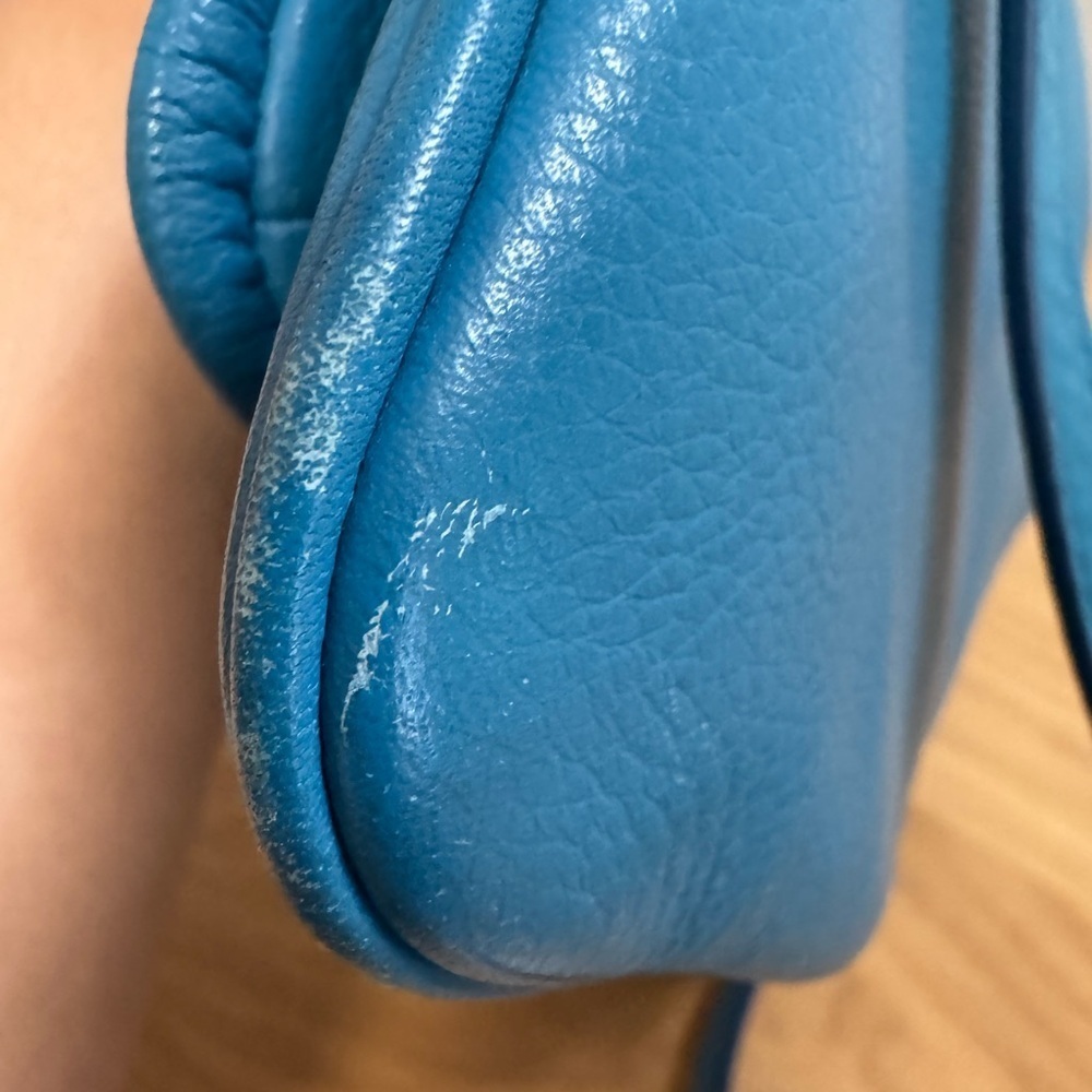 Marc by Marc Jacobs Teal Blue Leather Crossbody Bag - Picture 6 of 12